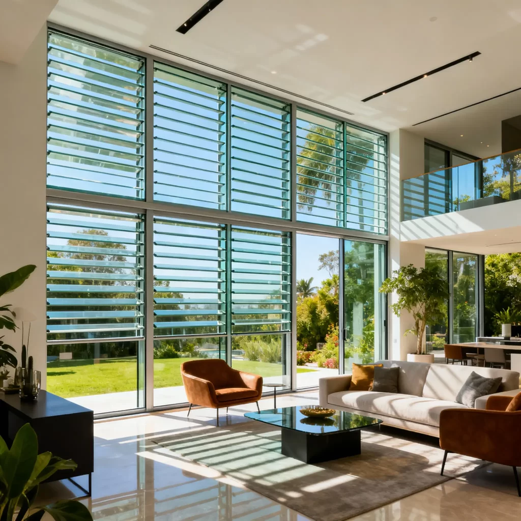 louvre windows living room